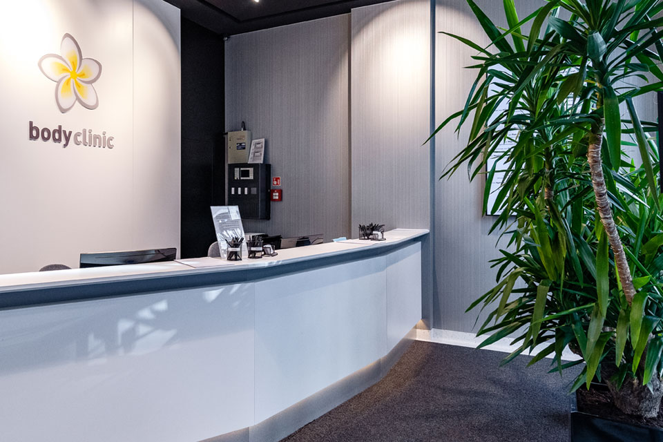 Recepcja w przychodni Bodyclinic